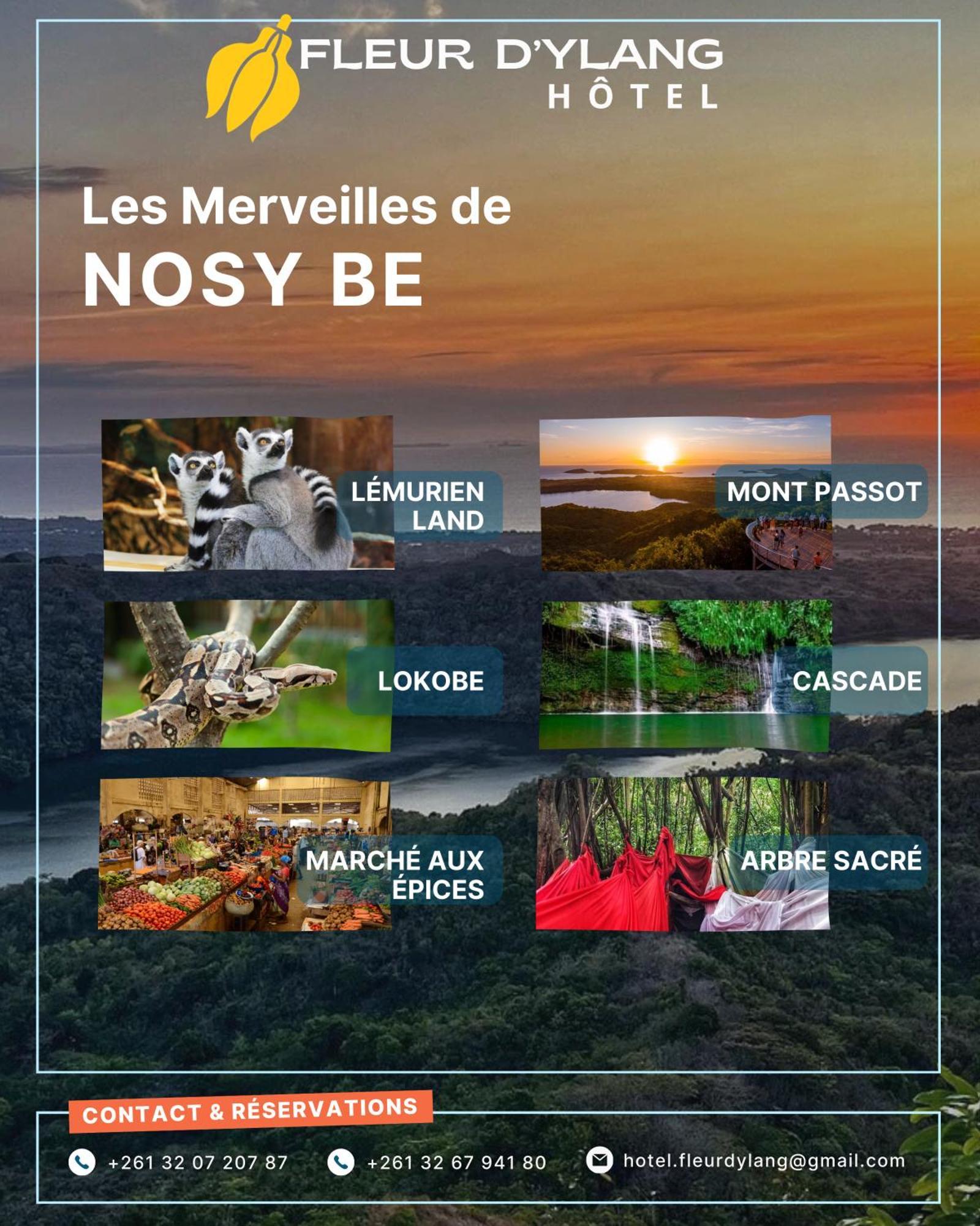 Hotel Fleurs D'Ylang Nosy-Be Exterior foto